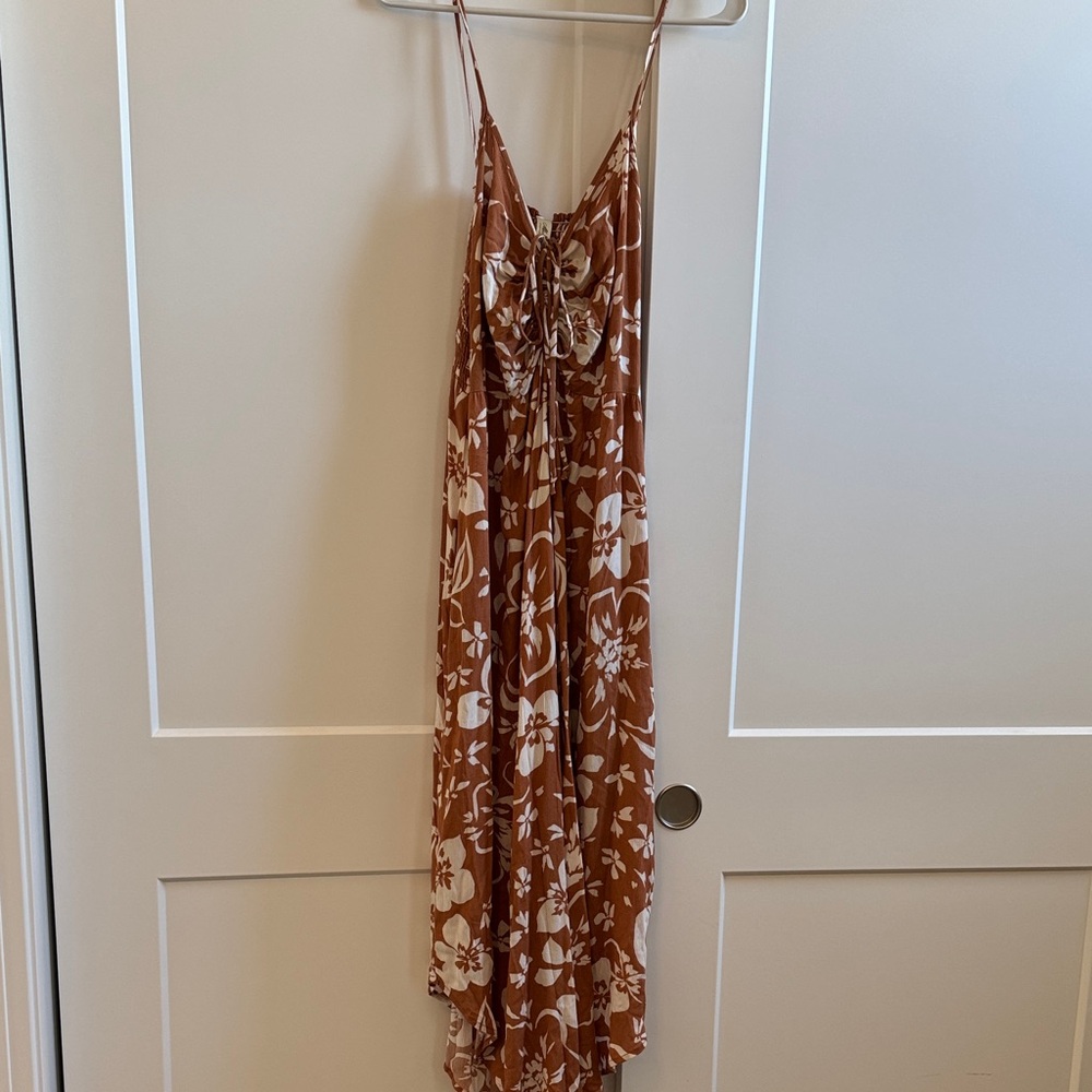 Mahina Brown Floral Jumpsuit